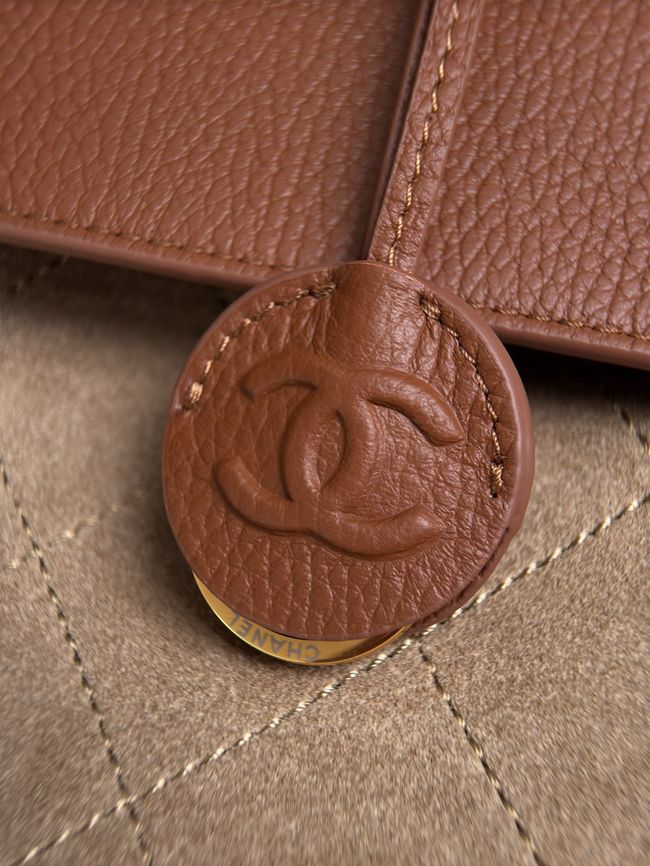 Chanel Shopping Bag AS6428 Dark Beige & camel Chanel Shopping Bag AS6428 Dark Beige & camel