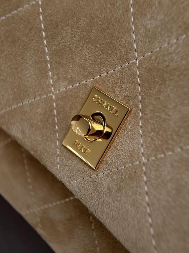 Chanel small Flap Bag AS6449 dark Beige