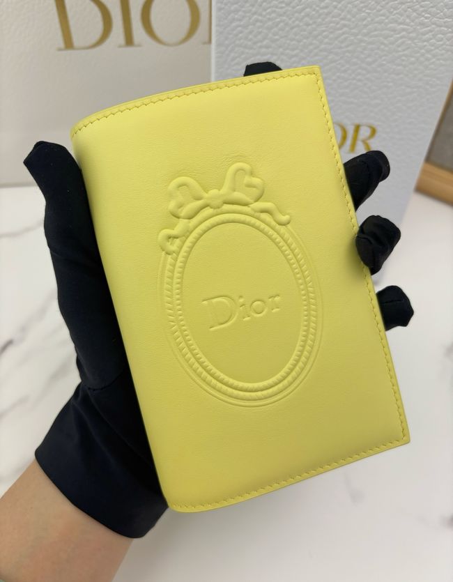 Dior Salon Passport Cover S3817O yellow Dior Salon Passport Cover S3817O yellow