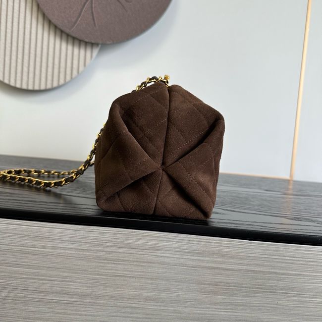 Chanel Clutch with chain AP5252 Dark Brown Chanel Clutch with chain AP5252 Dark Brown