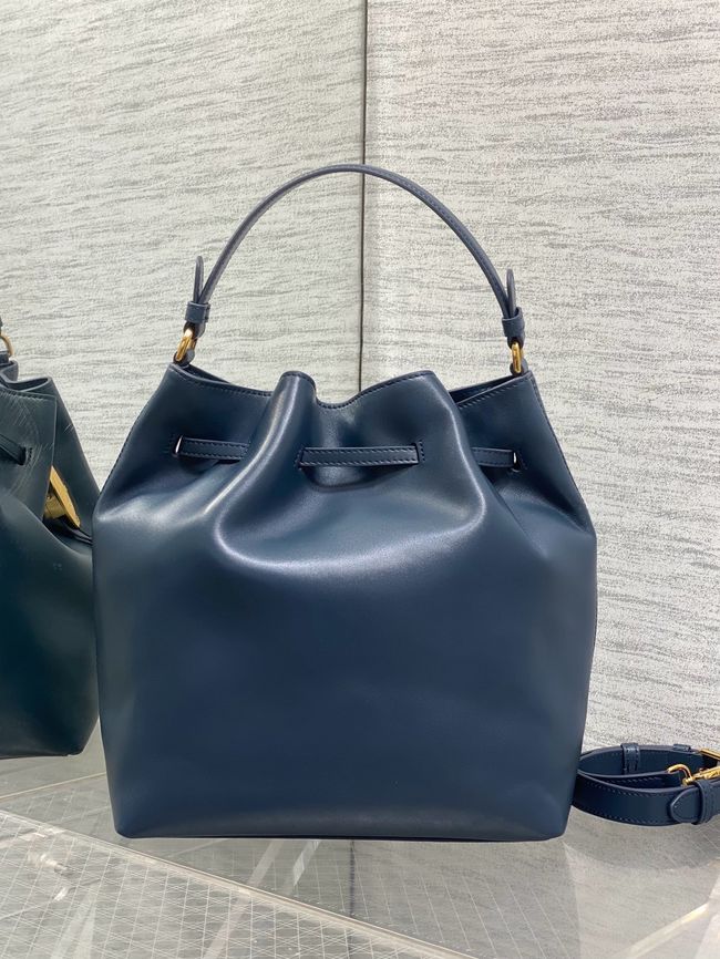 Dior Calfskin Medium Tote Bag 67534 dark blue Dior Calfskin Medium Tote Bag 67534 dark blue