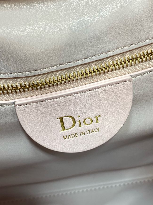 Dior Calfskin Medium Tote Bag 67534 pink
