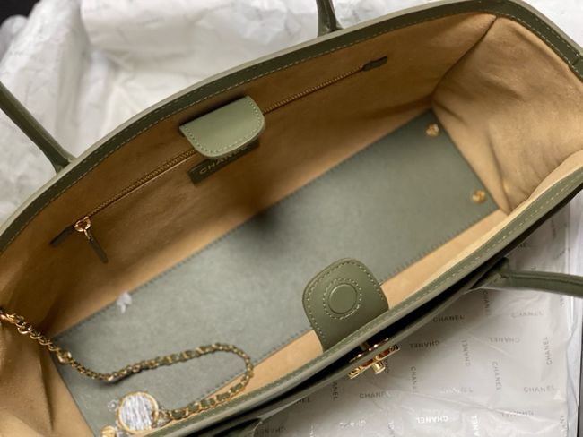 Chanel Small Shopping Bag AS6243 Khaki
