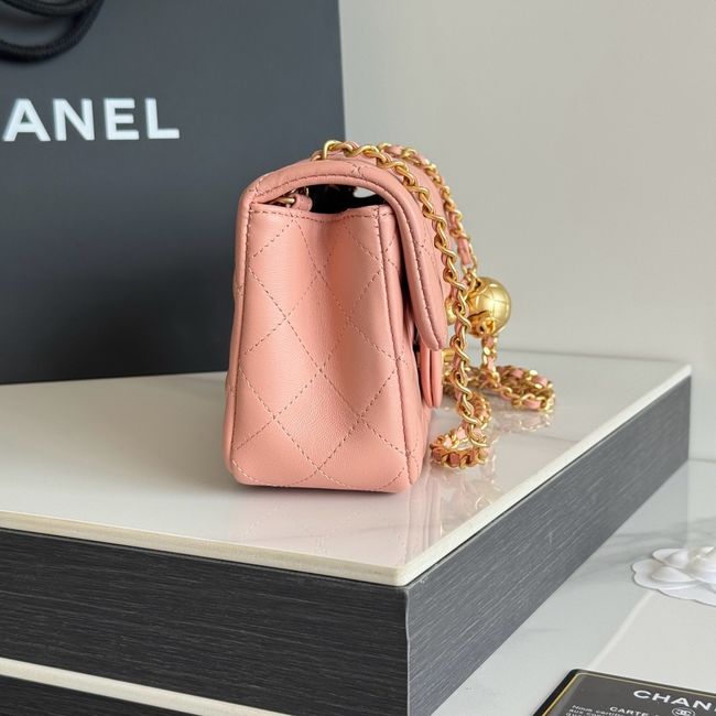 Chanel SMALL FLAP BAG sheepskin AS1787 pink Chanel SMALL FLAP BAG sheepskin AS1787 pink