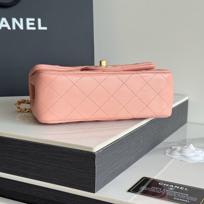 Chanel SMALL FLAP BAG sheepskin AS1787 pink Chanel SMALL FLAP BAG sheepskin AS1787 pink