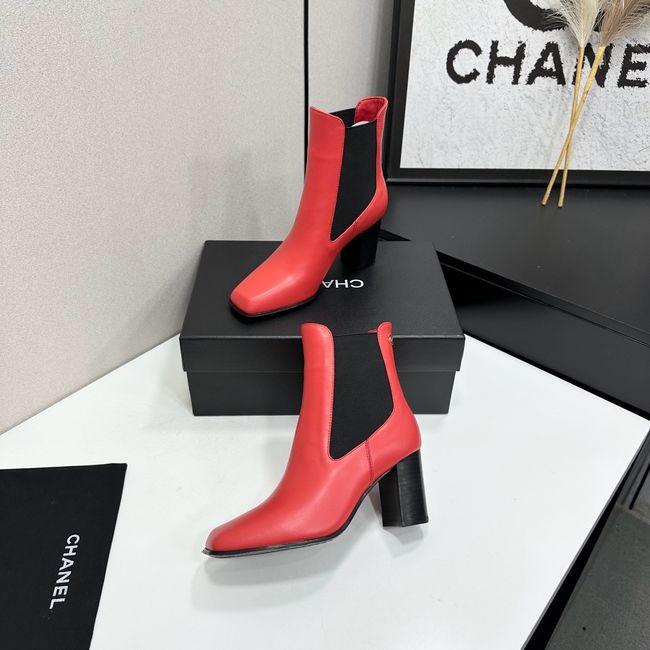 Chanel Mid-Calf Boots Shiny Calfskin 64243-5