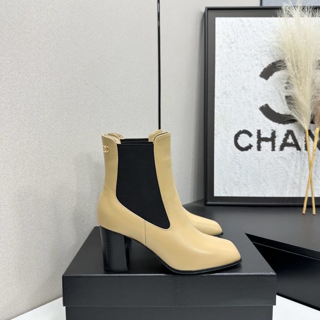 Chanel Mid-Calf Boots Shiny Calfskin 64243-6