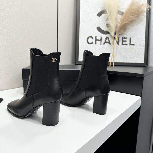 Chanel Mid-Calf Boots Shiny Calfskin 64243-7