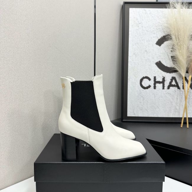 Chanel Mid-Calf Boots Shiny Calfskin 64243-8
