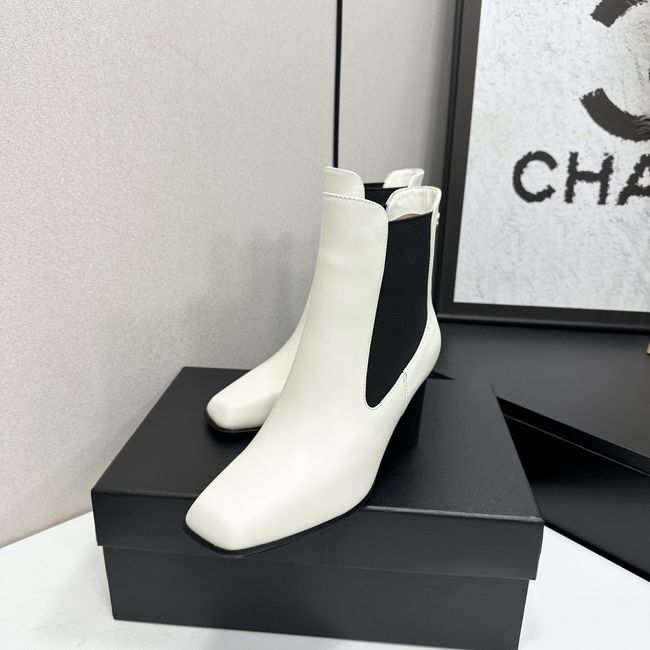 Chanel Mid-Calf Boots Shiny Calfskin 64243-8