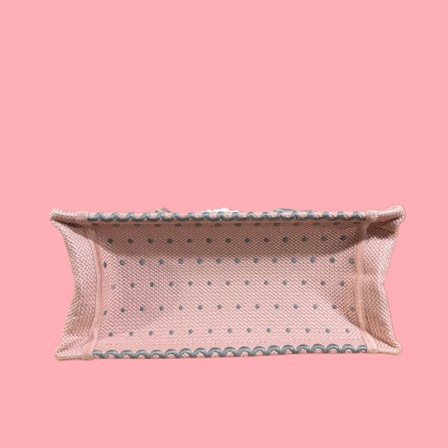 Small Dior Book Tote with Strap Embroidered M1404OE-11