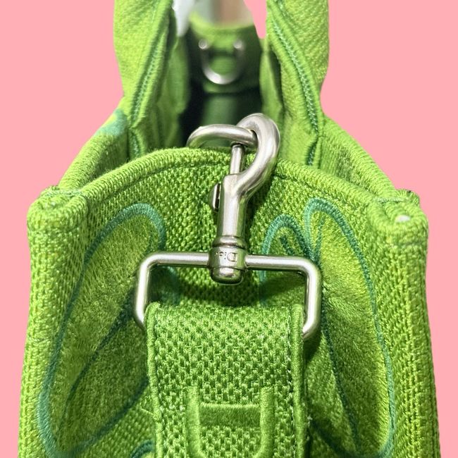 Medium Dior Book Tote with Strap Oblique Embroidery M1354PE-15