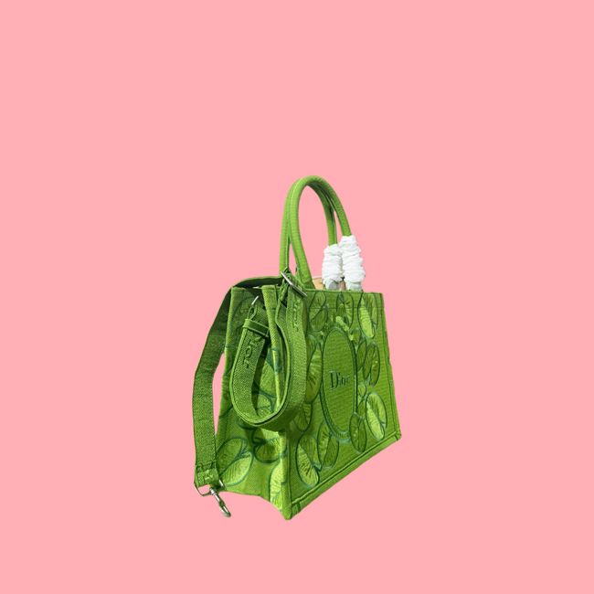 Small Dior Book Tote with Strap Embroidered M1404OE-13 Small Dior Book Tote with Strap Embroidered M1404OE-13