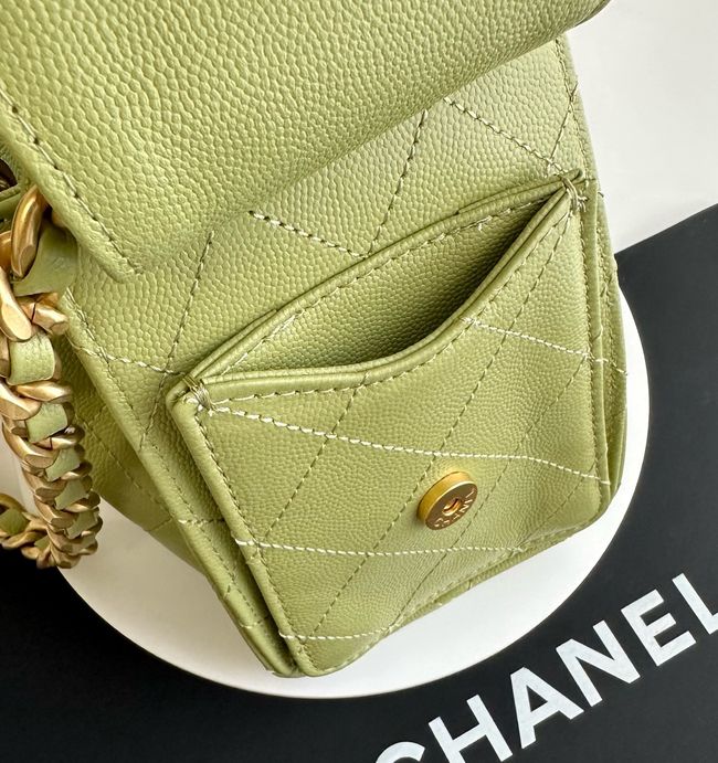 CHANEL 25 Mini Handbag AS5631 green CHANEL 25 Mini Handbag AS5631 green