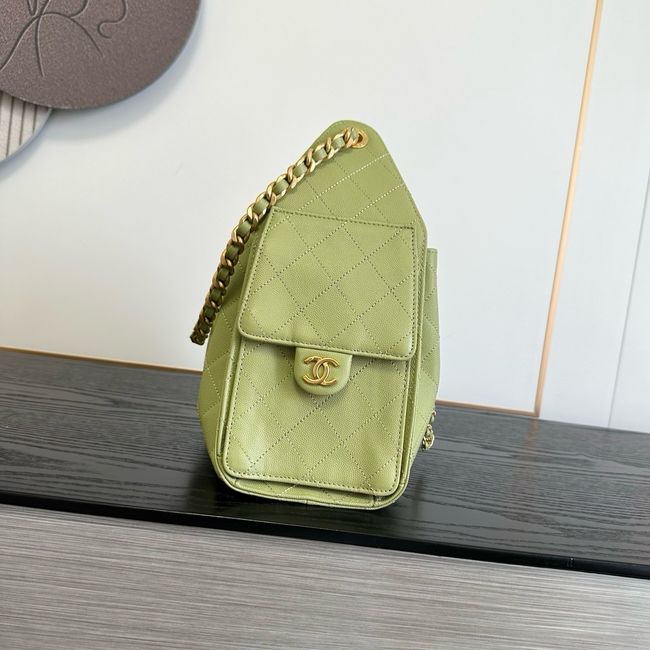 CHANEL 25 SMALL HANDBAG AS5293 Green CHANEL 25 SMALL HANDBAG AS5293 Green