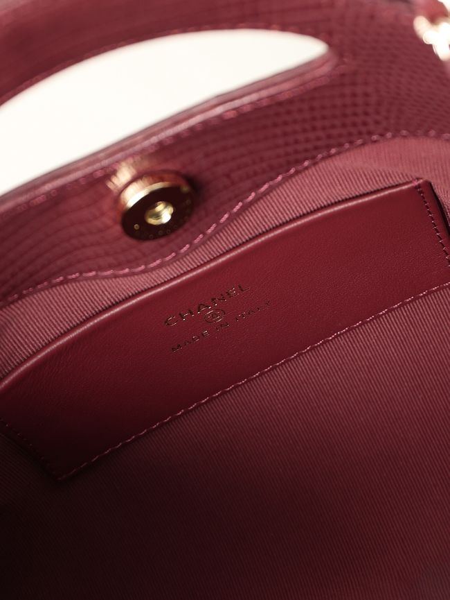 CHANEL 31 Mini Shopping Bag AS3656 burgundy CHANEL 31 Mini Shopping Bag AS3656 burgundy