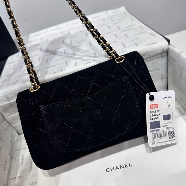 Chanel Mini Flap Bag Suede Calfskin AS6573 black Chanel Mini Flap Bag Suede Calfskin AS6573 black