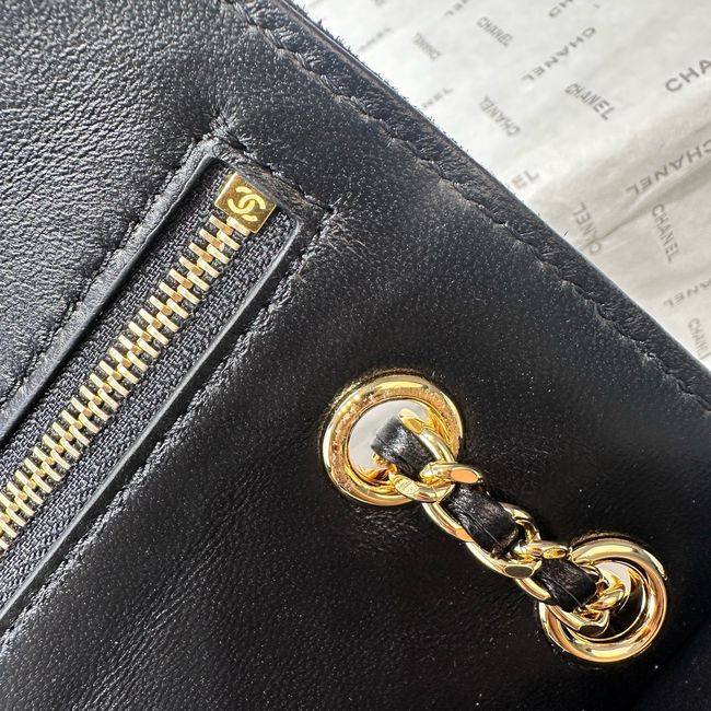 Chanel Mini Flap Bag Suede Calfskin AS6573 black Chanel Mini Flap Bag Suede Calfskin AS6573 black