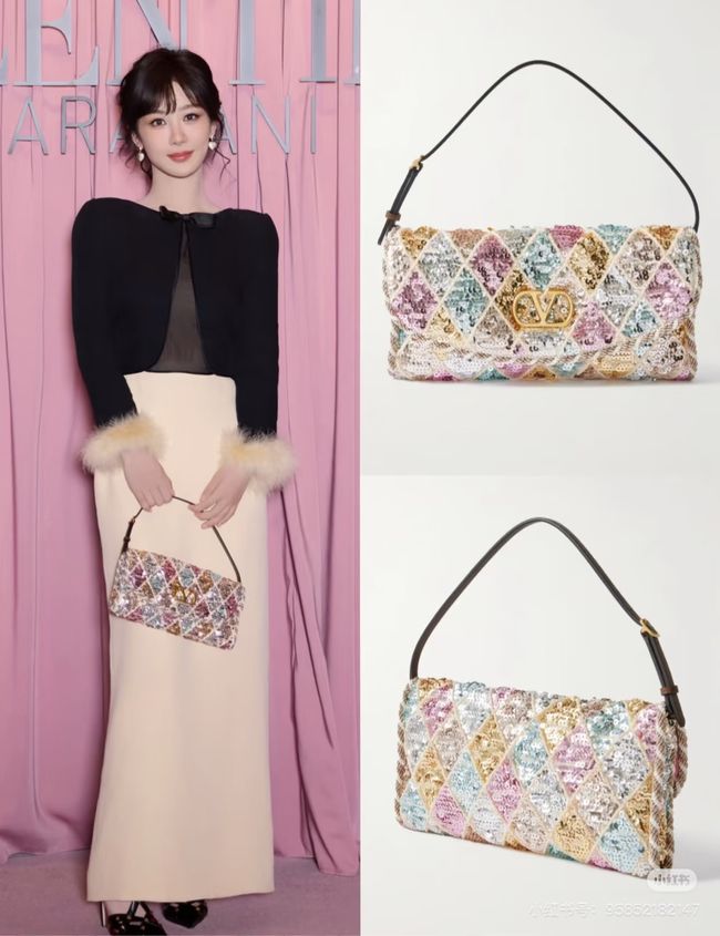 VALENTINO DEVAIN Small Embroidered Shoulder Bag WB0T31 VALENTINO DEVAIN Small Embroidered Shoulder Bag WB0T31