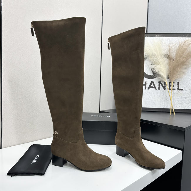 Chanel Calf Boots Suede 95411-2