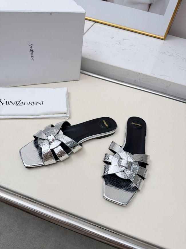 Saint Laurent tribute SANDALS in smooth leather 875936-6