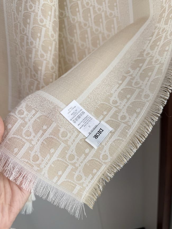 Dior Oblique Shawl Wool and Silk Jacquard I1058-10 Dior Oblique Shawl Wool and Silk Jacquard I1058-10