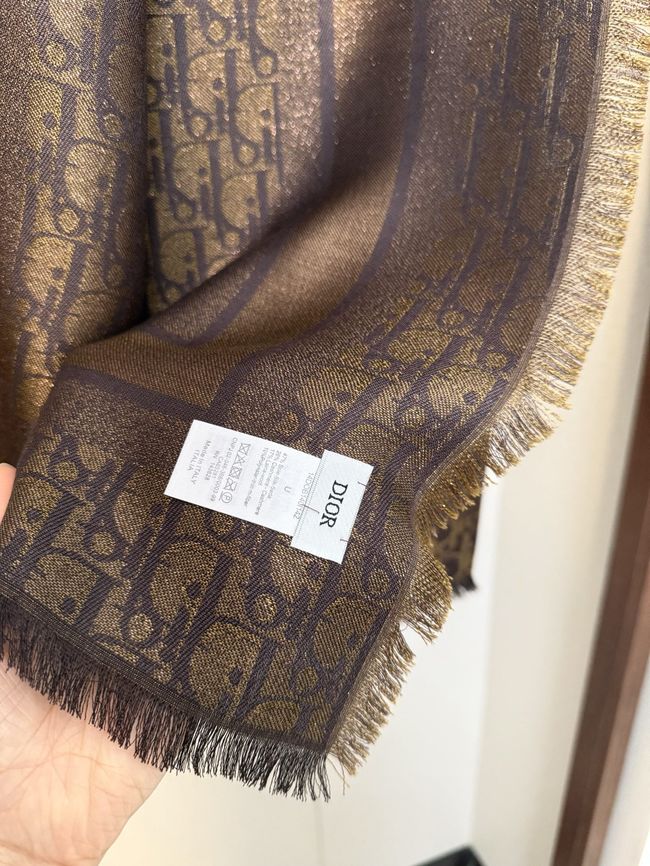 Dior Oblique Shawl Wool and Silk Jacquard I1058-11 Dior Oblique Shawl Wool and Silk Jacquard I1058-11
