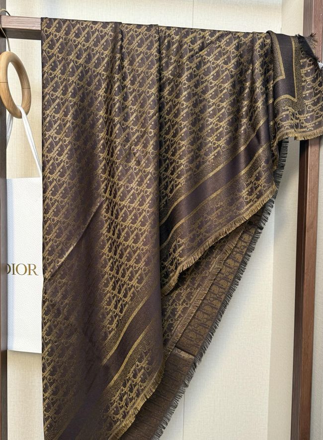 Dior Oblique Shawl Wool and Silk Jacquard I1058-11 Dior Oblique Shawl Wool and Silk Jacquard I1058-11