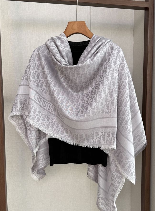 Dior Oblique Shawl Wool and Silk Jacquard I1058-2 Dior Oblique Shawl Wool and Silk Jacquard I1058-2
