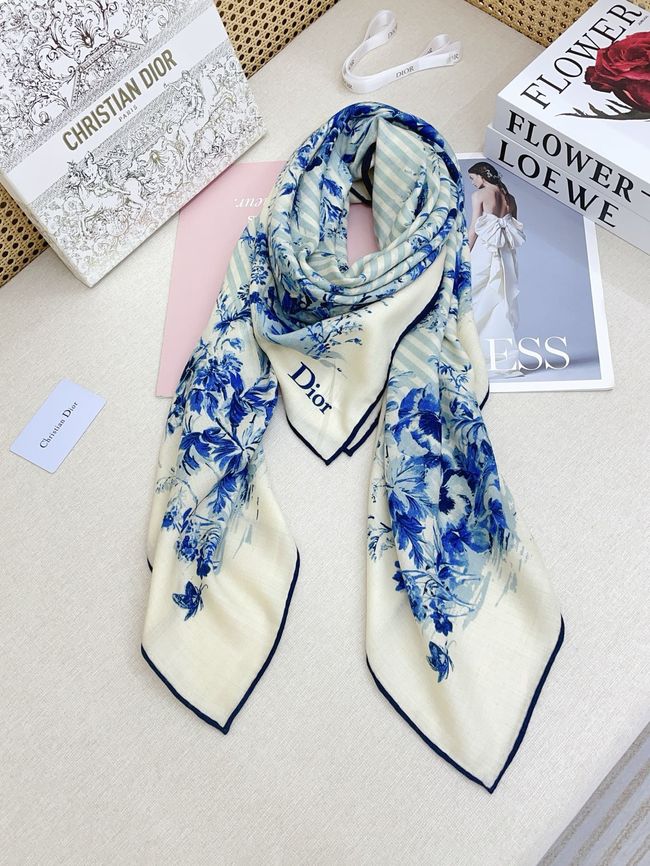 Dior Oblique Shawl Wool and Silk Jacquard I1061-1 Dior Oblique Shawl Wool and Silk Jacquard I1061-1