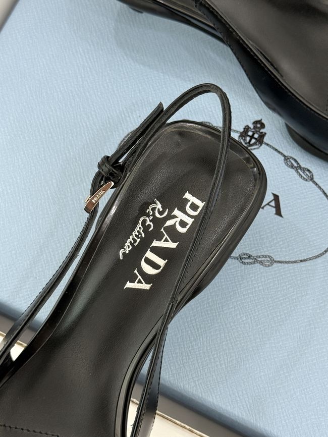 Prada Brushed leather slingback pumps 1I659O-1