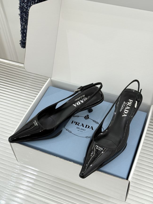 Prada Brushed leather slingback pumps 1I659O-6