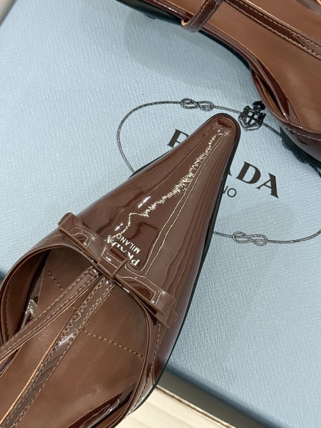 Prada Brushed leather slingback pumps 1I701O-3