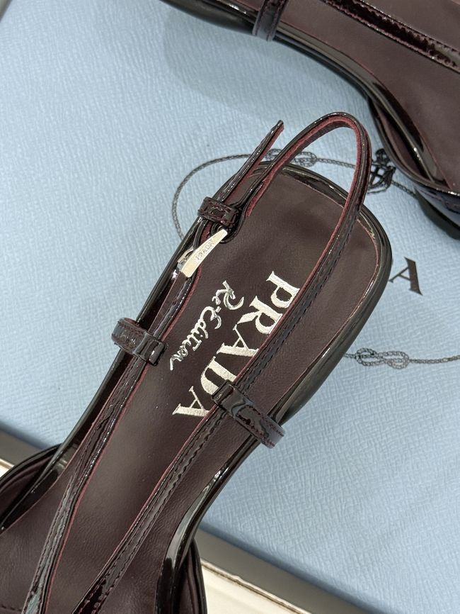 Prada Brushed leather slingback pumps 1I701O-5