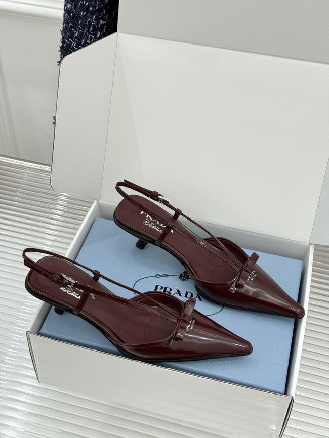Prada Brushed leather slingback pumps 1I701O-6