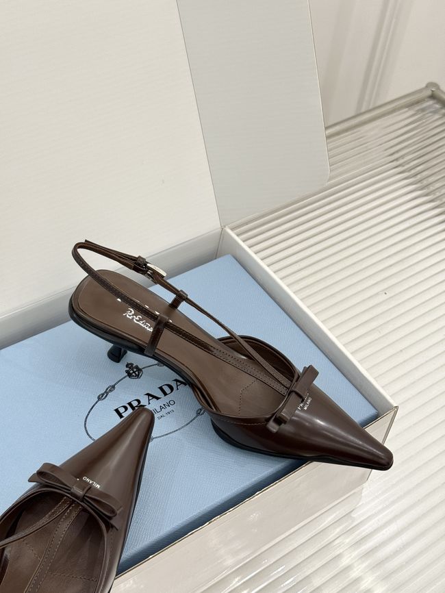 Prada Brushed leather slingback pumps 1I701O-7