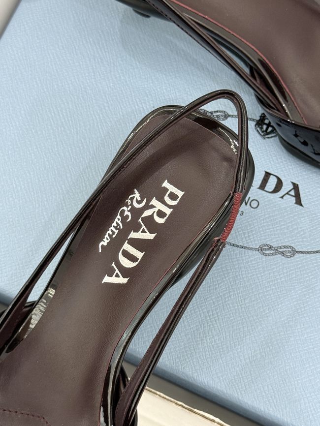 Prada Brushed leather slingback pumps 1I702O-1