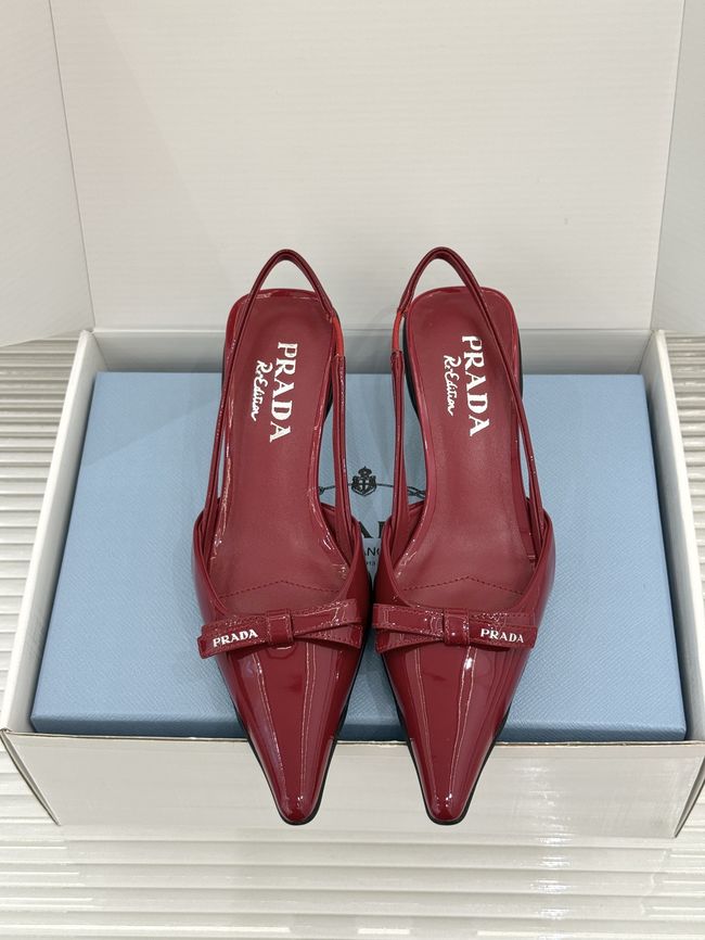 Prada Brushed leather slingback pumps 1I702O-4