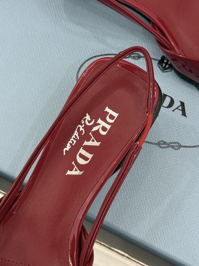 Prada Brushed leather slingback pumps 1I702O-4