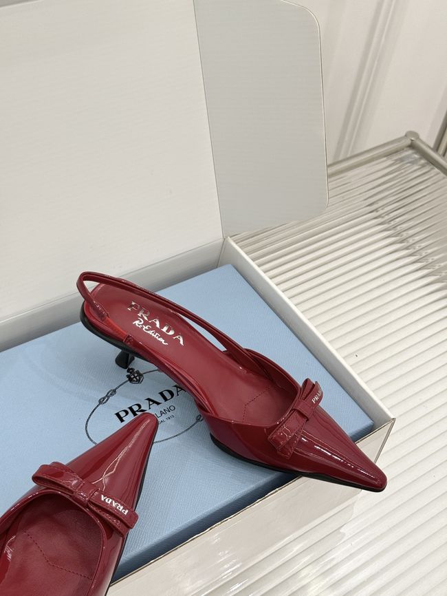 Prada Brushed leather slingback pumps 1I702O-4