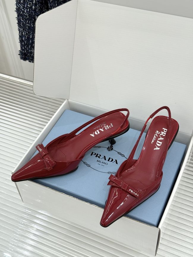 Prada Brushed leather slingback pumps 1I702O-4