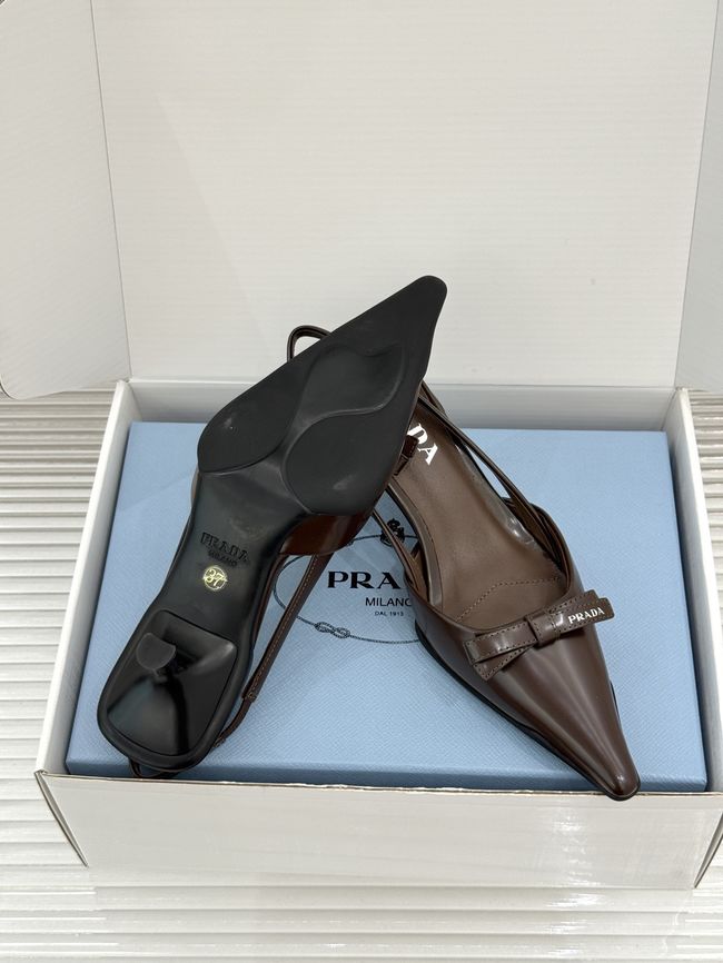 Prada Brushed leather slingback pumps 1I702O-6