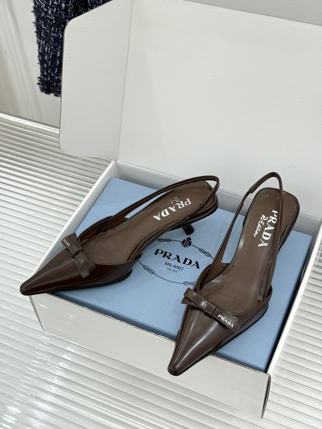 Prada Brushed leather slingback pumps 1I702O-6