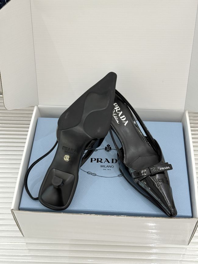 Prada Brushed leather slingback pumps 1I702O-8