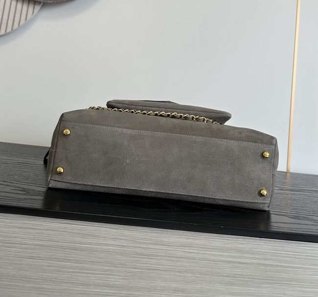 Chanel Shopping Bag Suede AS6483 gary Chanel Shopping Bag Suede AS6483 gary