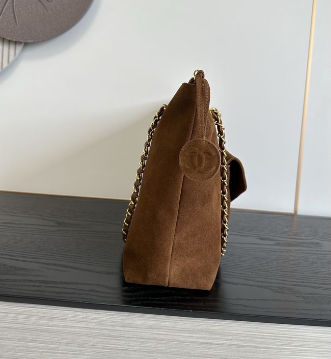 Chanel Shopping Bag Suede AS6483 tan Chanel Shopping Bag Suede AS6483 tan