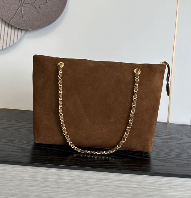 Chanel Shopping Bag Suede AS6483 tan Chanel Shopping Bag Suede AS6483 tan