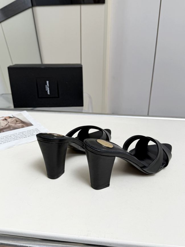 Saint Laurent mule sandals leather 7.5CM F6630-2
