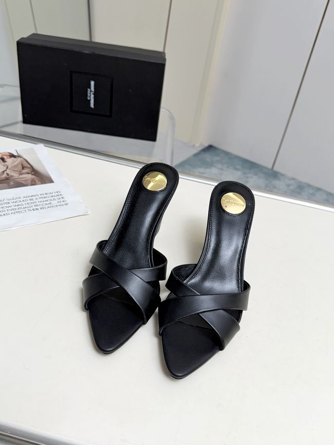 Saint Laurent mule sandals leather 7.5CM F6630-2