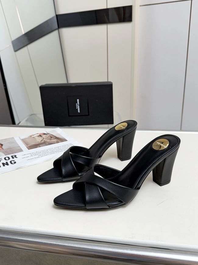 Saint Laurent mule sandals leather 7.5CM F6630-2
